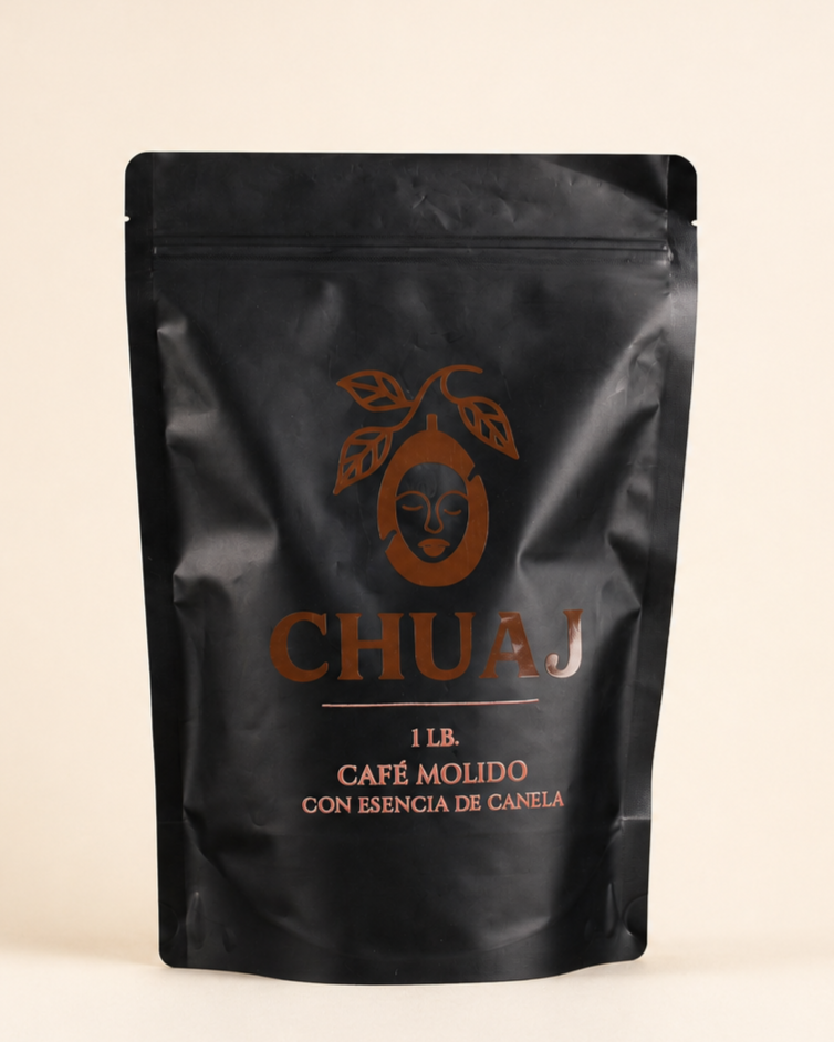 Café CHUAJ con esencia de canela – 1 LB