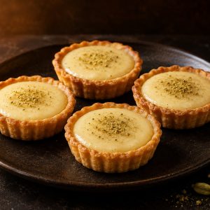 Mini tartaletas de vainilla y cardamomo